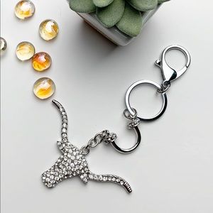 Keychain bull and diamond very pretty